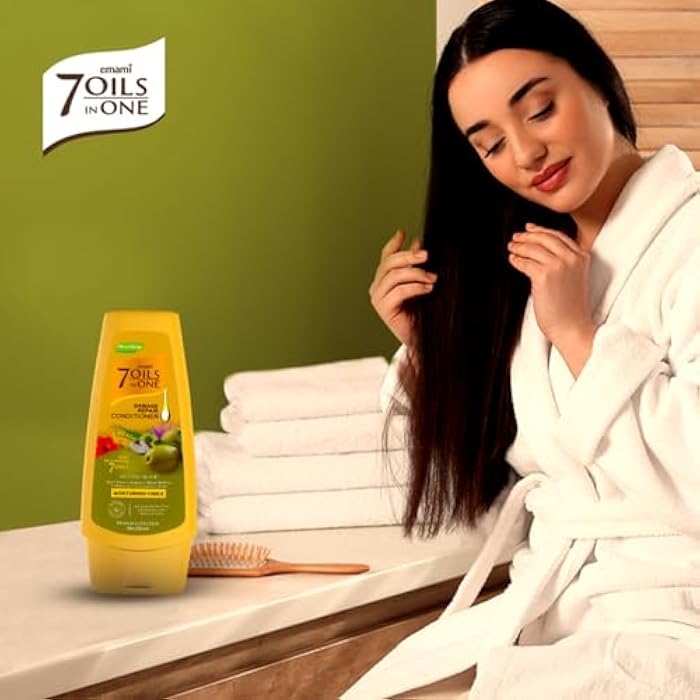 Emami 7 Oils in One Damage Repair Conditioner Mystic Olive 200 ML - Image 4